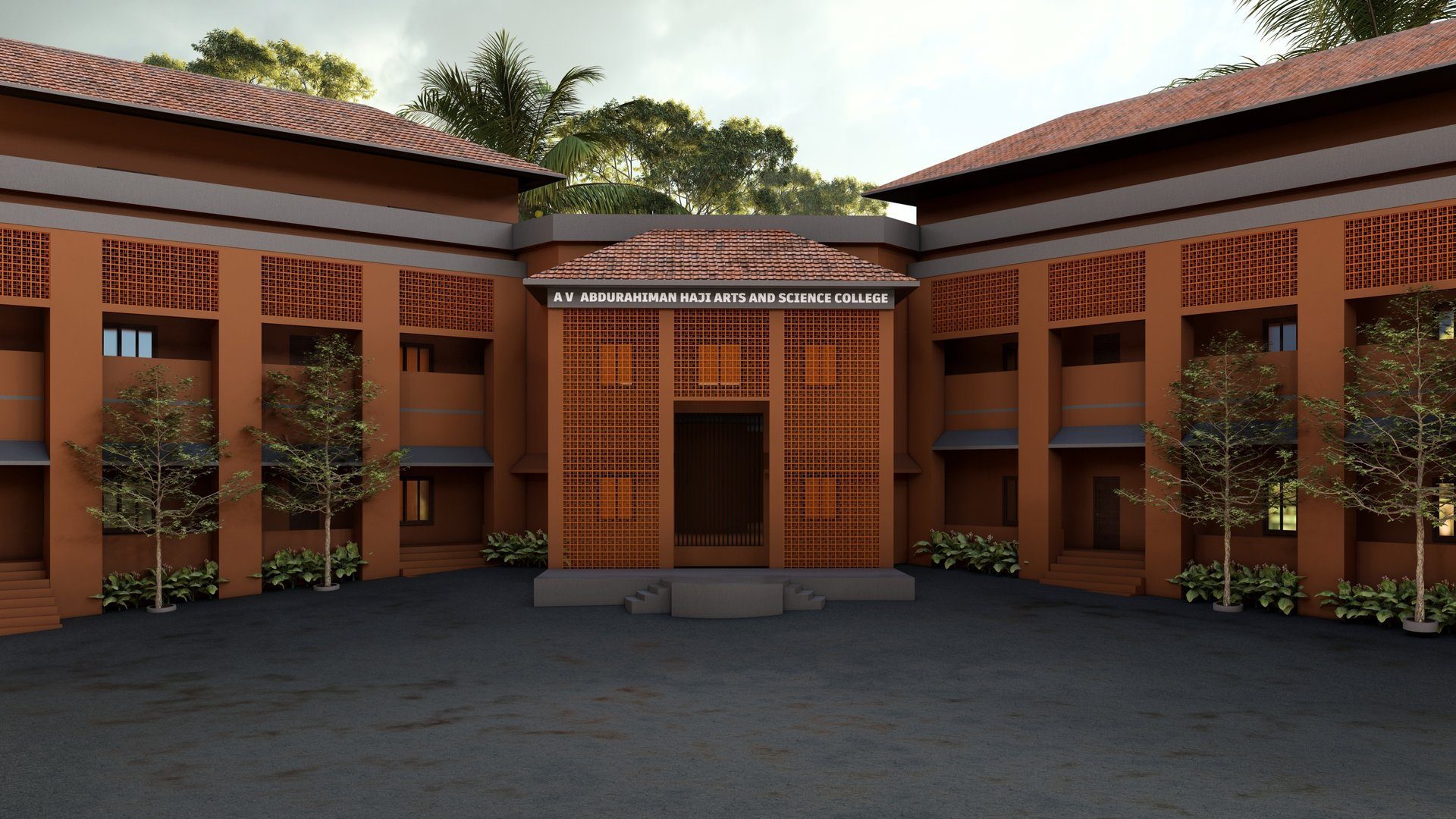 AVAH Academic Block Courtyard